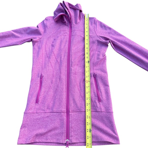 Lululemon In Stride Full Zip Jacket Heathered Ultra Violet Pink 2 Long‎ - Picture 8 of 13